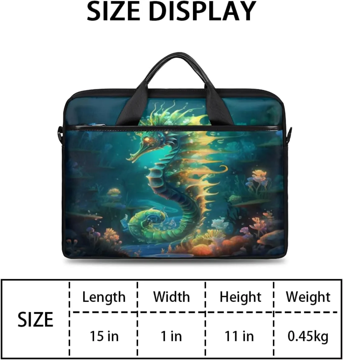 Classic Shape Decor Laptop Shoulder Bag for Tablet Computer Notebook Sleeve Messenger Carrying Case Briefcase Tote