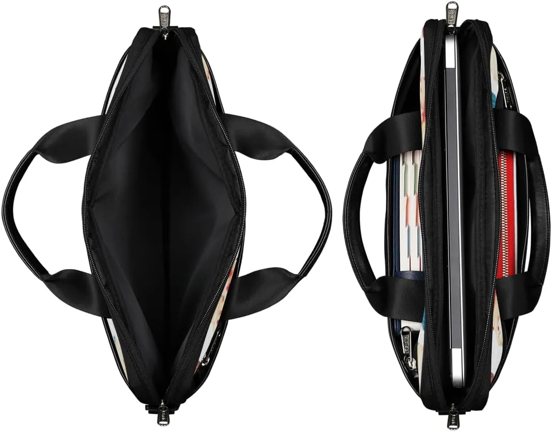 Classic Shape Decor Laptop Shoulder Bag for Tablet Computer Notebook Sleeve Messenger Carrying Case Briefcase Tote