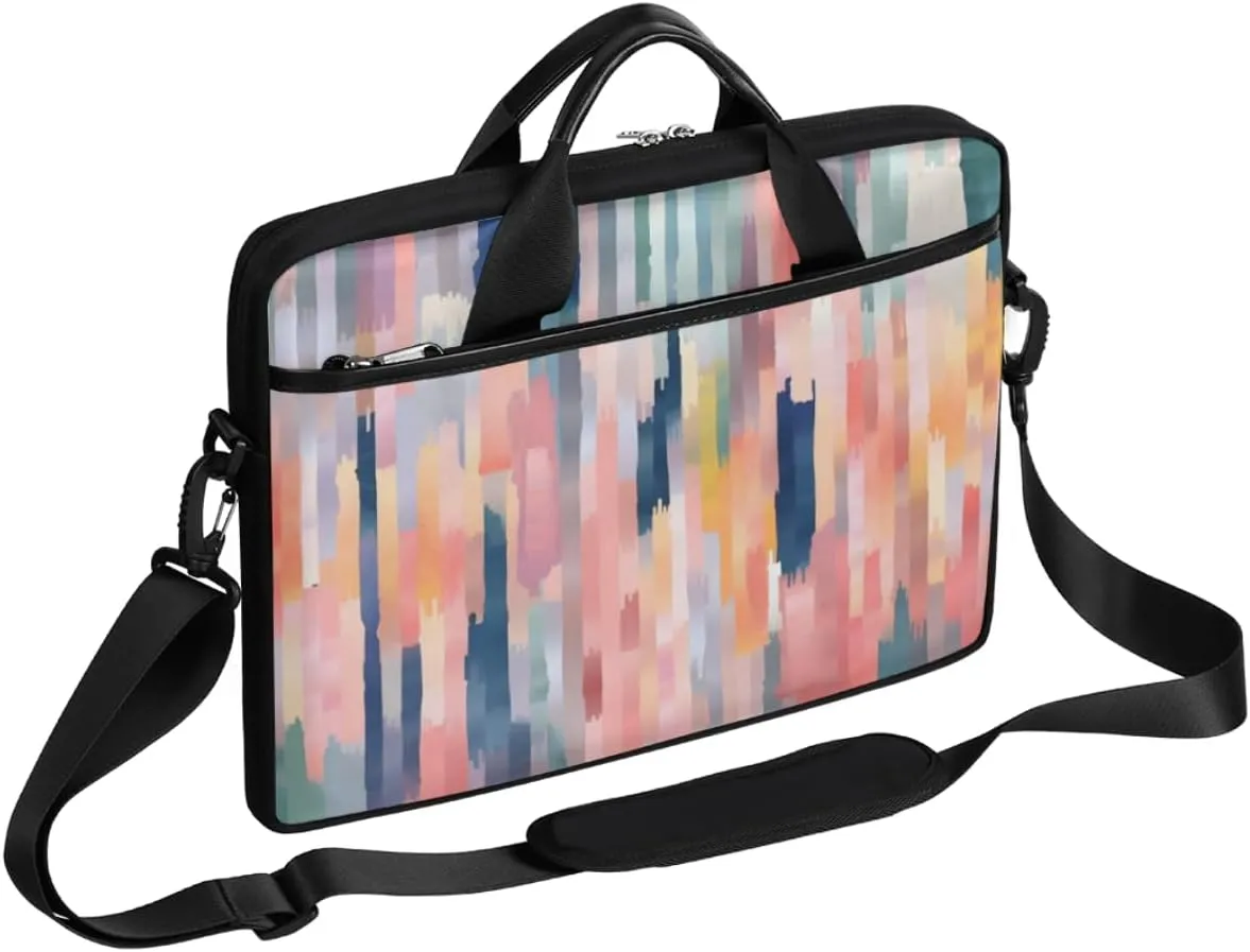 Classic Shape Decor Laptop Shoulder Bag for Tablet Computer Notebook Sleeve Messenger Carrying Case Briefcase Tote