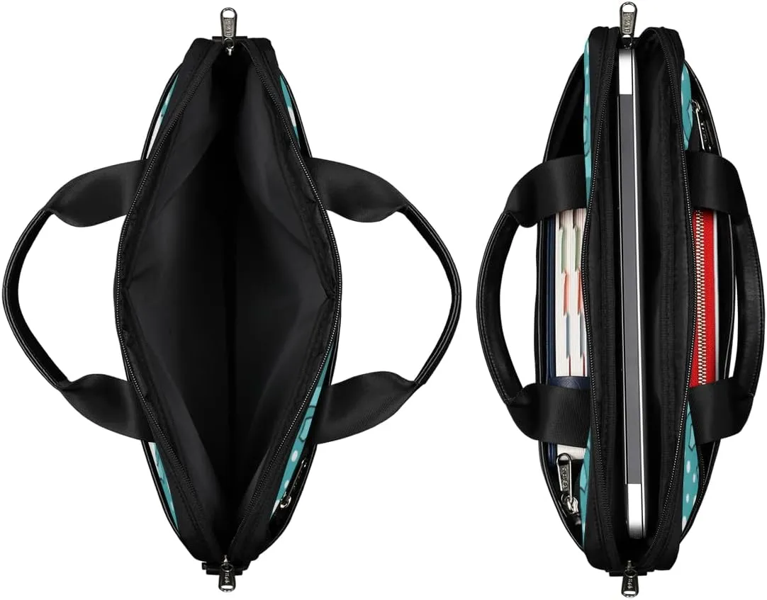 Classic Shape Decor Laptop Shoulder Bag for Tablet Computer Notebook Sleeve Messenger Carrying Case Briefcase Tote