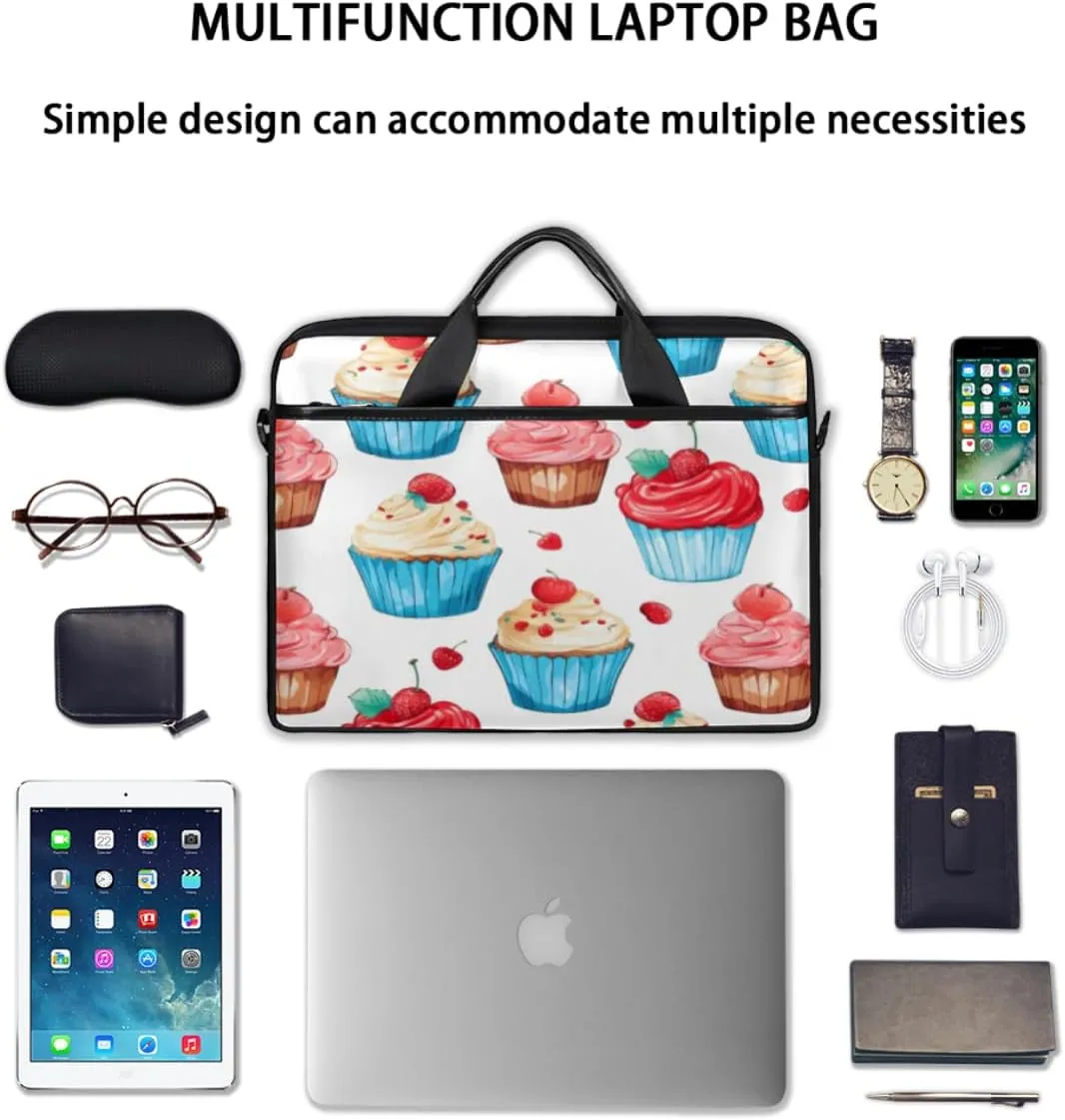 Classic Shape Decor Laptop Shoulder Bag for Tablet Computer Notebook Sleeve Messenger Carrying Case Briefcase Tote