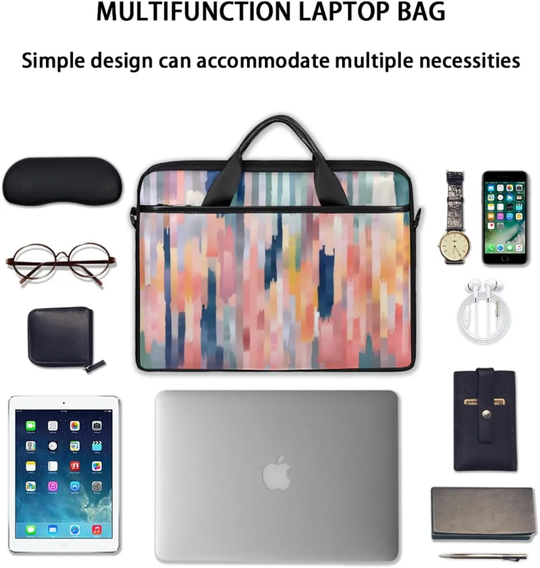 Classic Shape Decor Laptop Shoulder Bag for Tablet Computer Notebook Sleeve Messenger Carrying Case Briefcase Tote