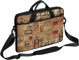 Classic Shape Decor Laptop Shoulder Bag for Tablet Computer Notebook Sleeve Messenger Carrying Case Briefcase Tote