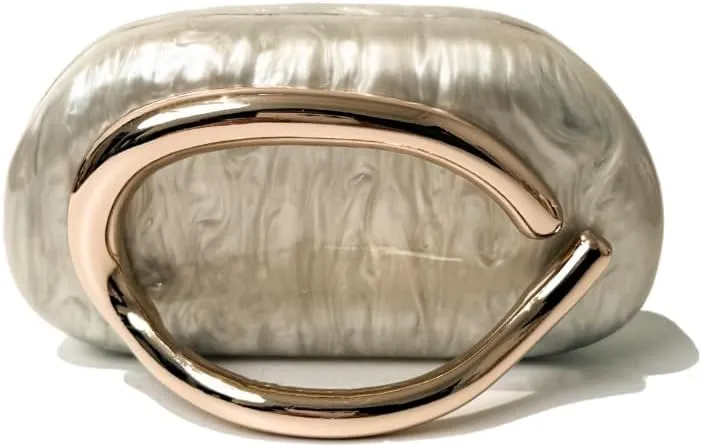Clutch Purse for Women Gold Metal Closure Hand-held Causal Shoulder Clutch Bag for Wedding Party Prom
