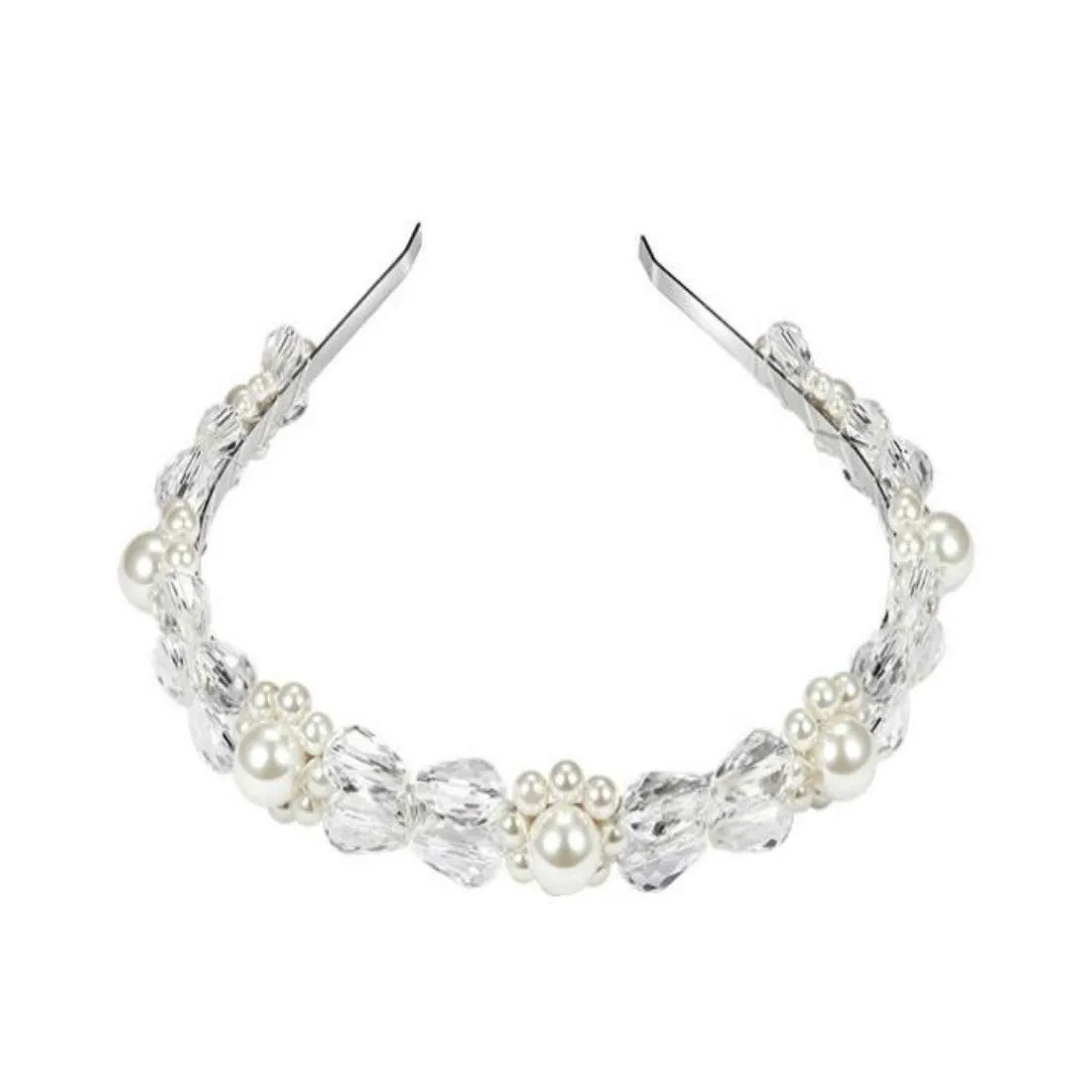 Colygamala Women's Handmade Hair Accessories Crystal Pearls Headbands