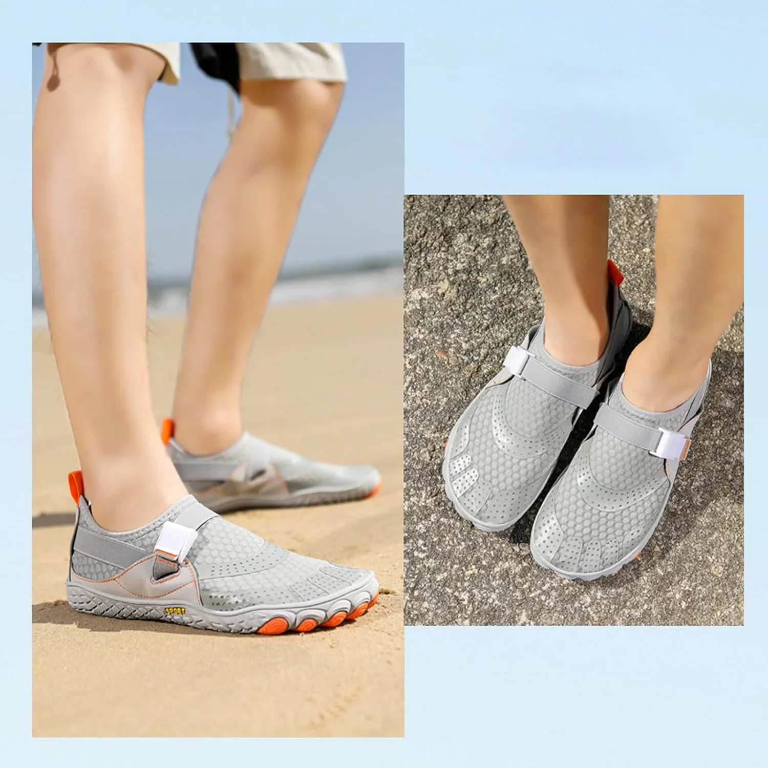 Couple Sports Shoes Outdoor Wading Non Slip Beach Diving Shoes Swimming Riding Fitness Plus Baseball Mens Sneaker