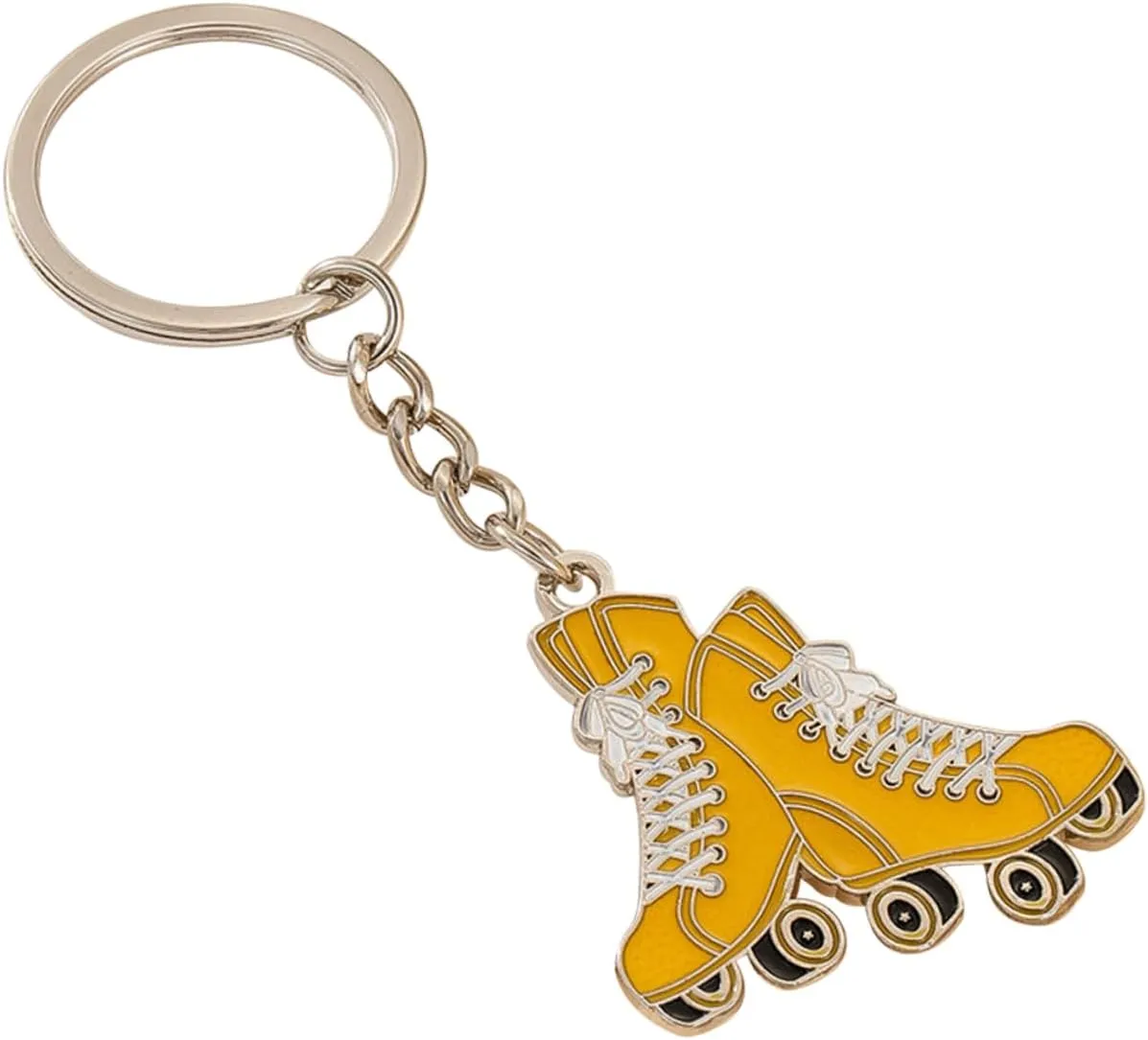 Creative Roller Skates Keychain Cute Skating Shoes Pendant for Bags Keys Present for Girls Women Metal Key Ring Decoration