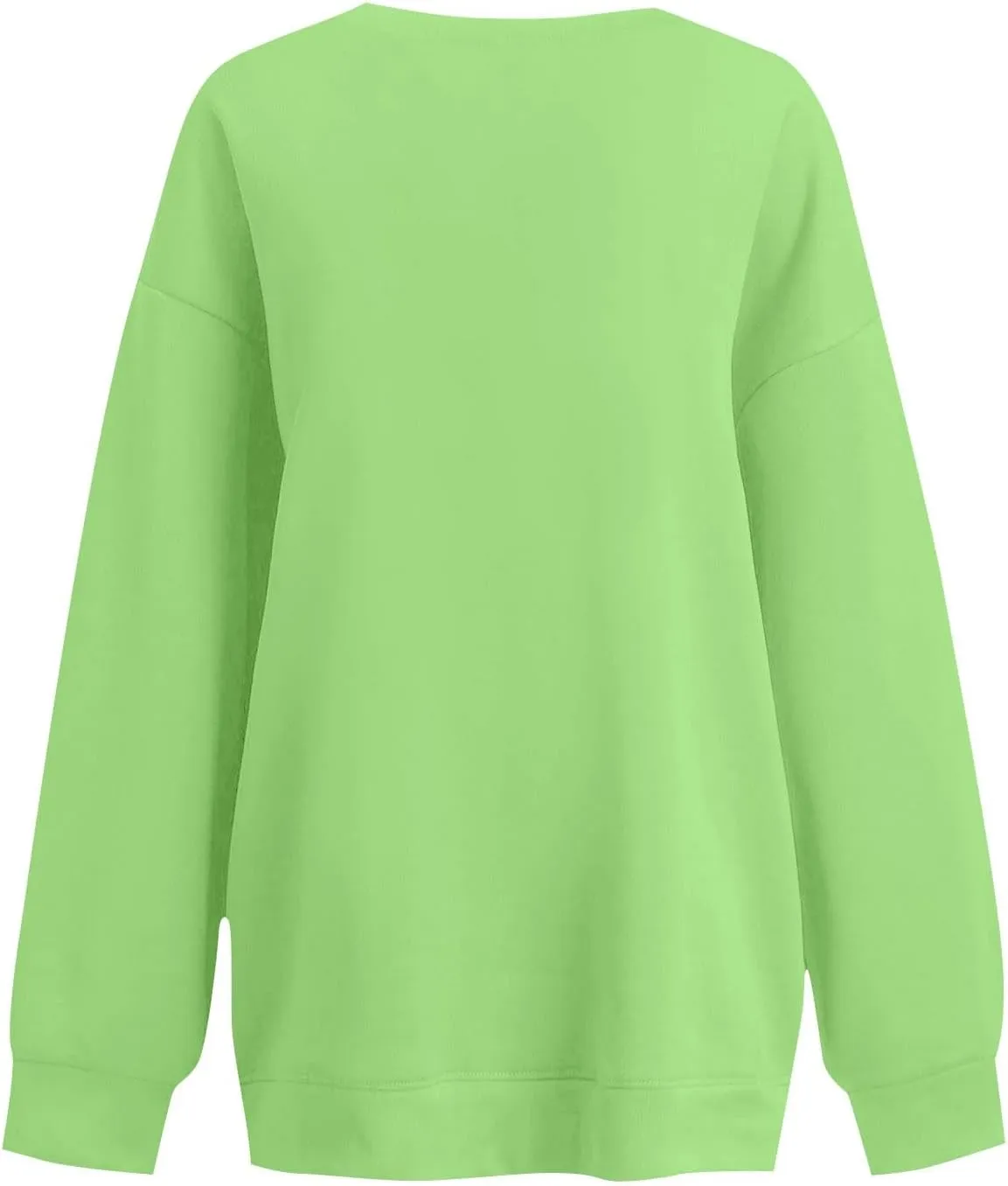 Crewneck Sweatshirts Women Soft Comfy Oversized Sweatshirt Drop Shoulder Long Sleeve Loose Fit Pullover Tops