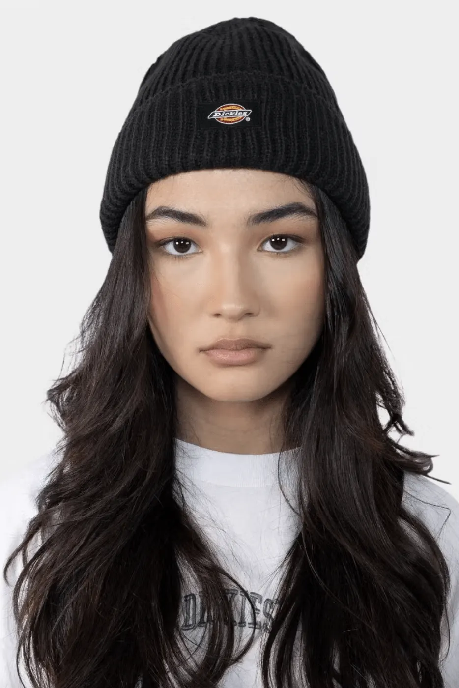 DICKIES CLASSIC LABEL CUFF BEANIE - BLACK