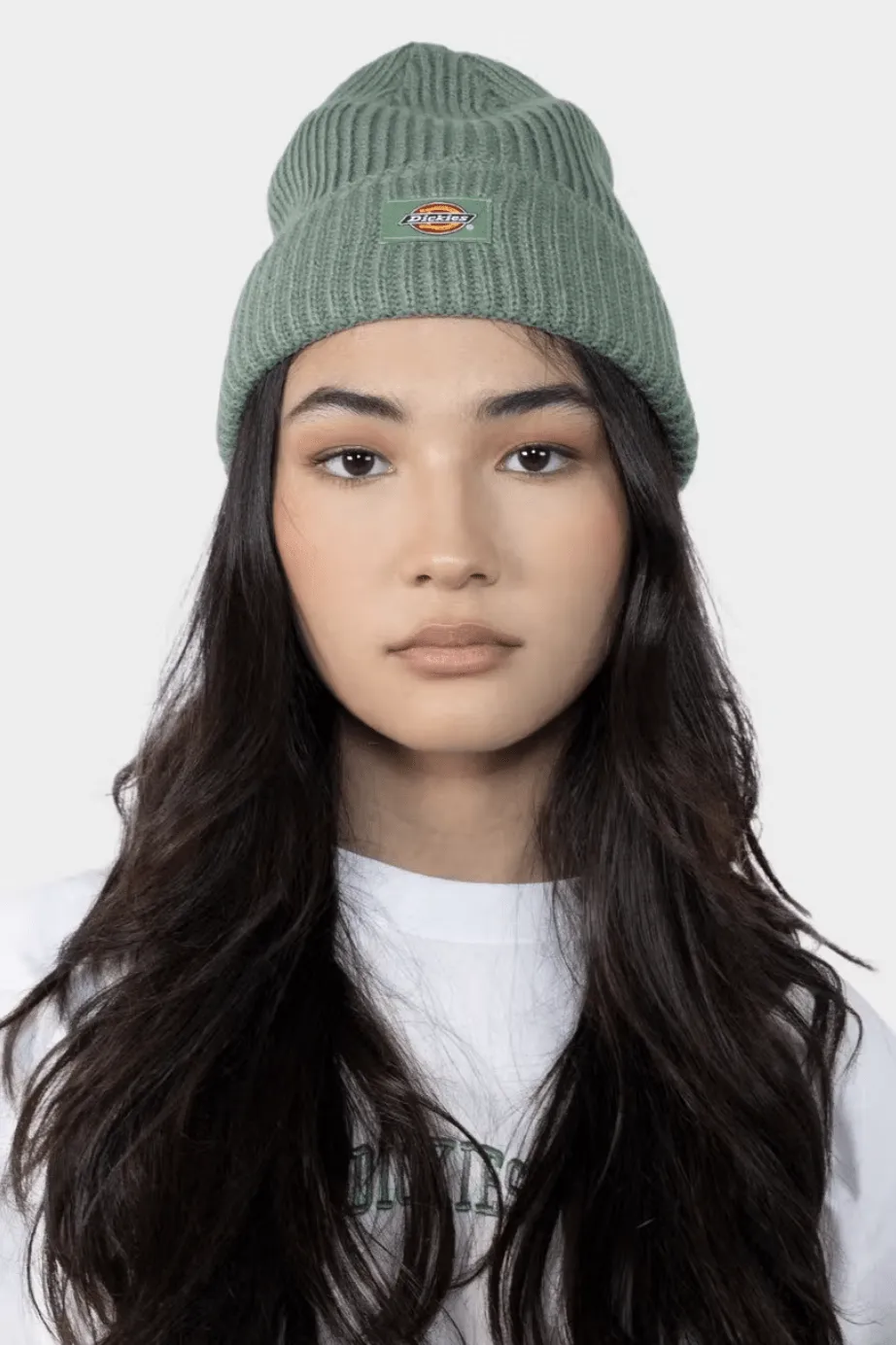 DICKIES CLASSIC LABEL CUFF BEANIE - JADE