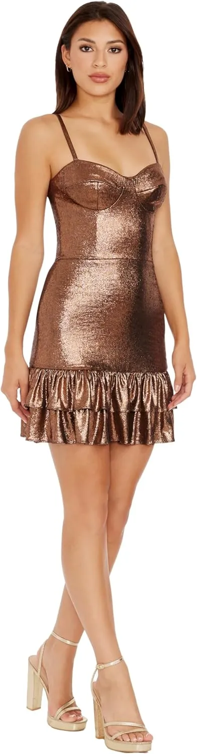 Dress the Population Women's Arden Fit and Flare Mini Dress