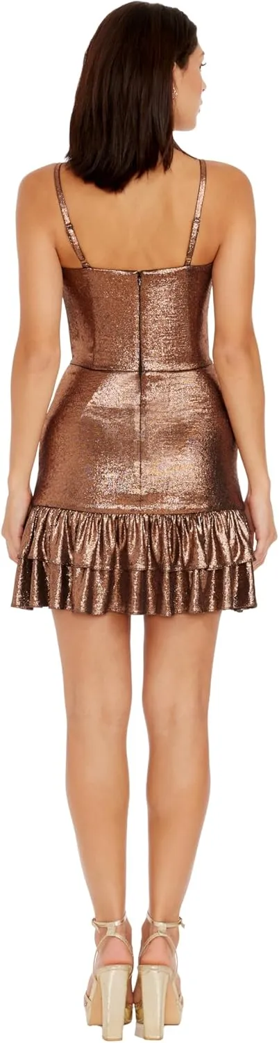 Dress the Population Women's Arden Fit and Flare Mini Dress
