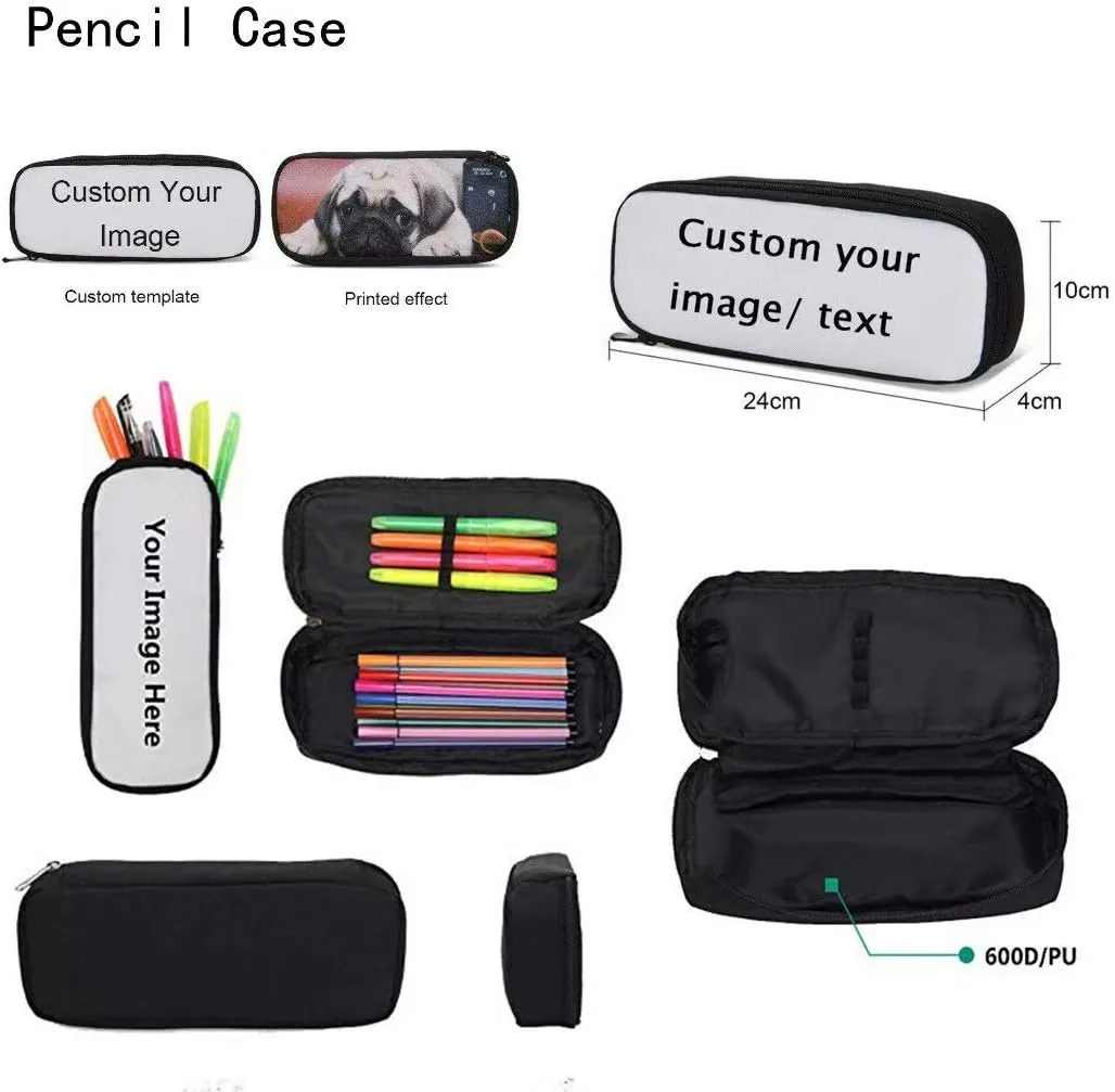 DuJiea Corgi Pug Dog Kids Backpack Set 3 Piece Student Back To School Book Bag with Shouder Bag Pencil Case for Boys Girls 1-6th Grade