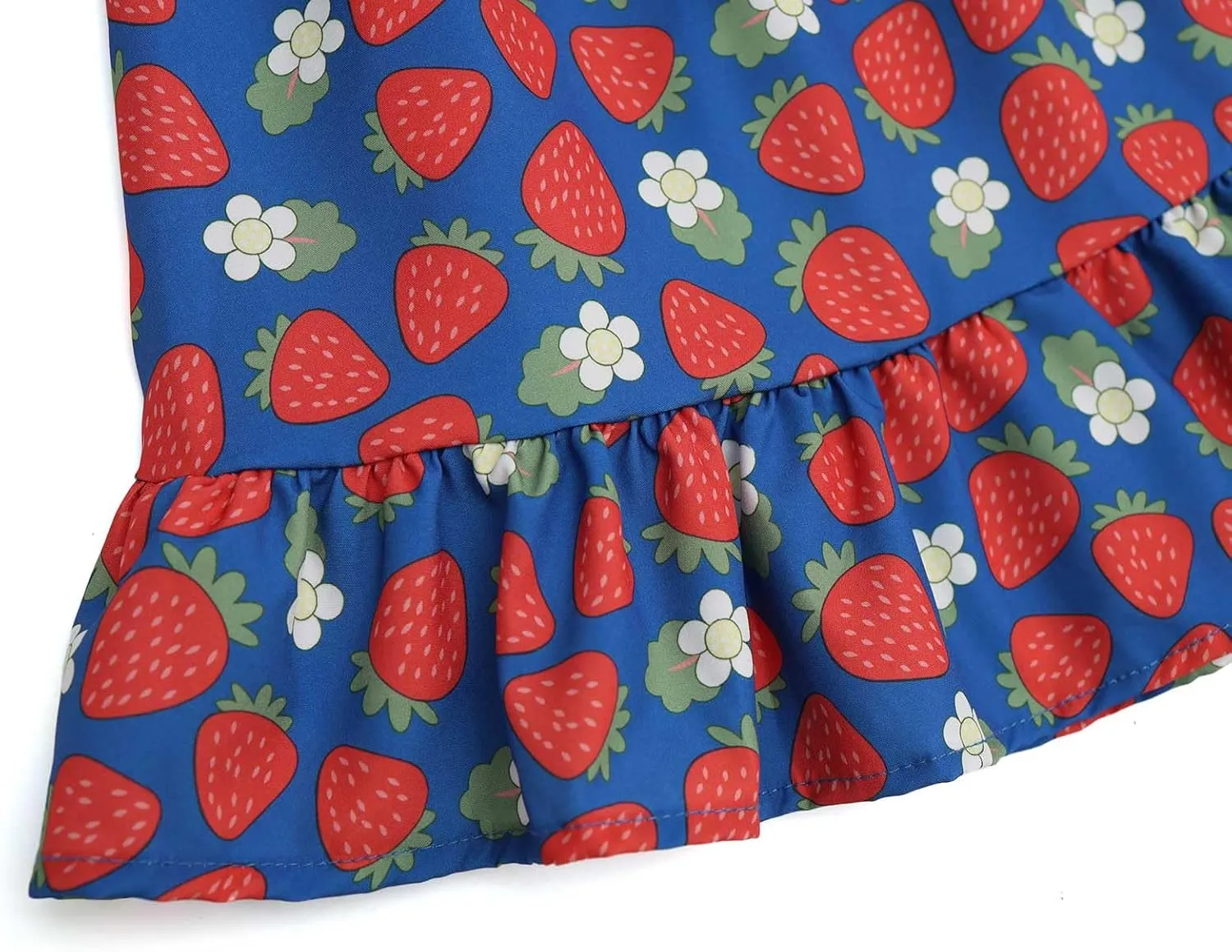 Dutebare Toddler Girls Swing Dress Linen Backless Tie Back Ruffle Hem Kid Casual Beach Dresses