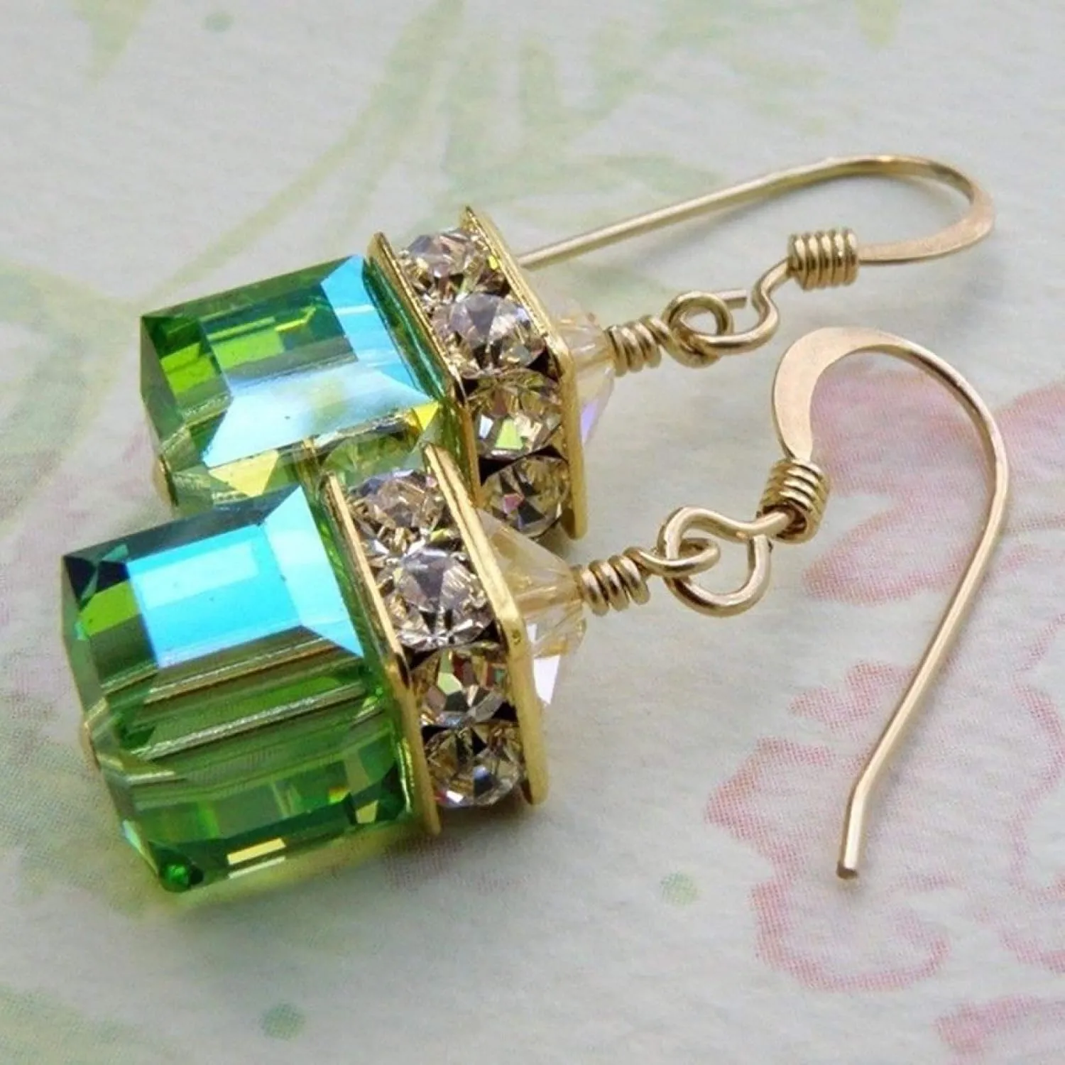 Earring Hoop Stud Drop & Dangle, Fashion Women's Cubic Faux Gemstone Pendant Ear Hooks Party Earrings Jewelry for Women Teen Girls Birthday Christmas Friends Gift