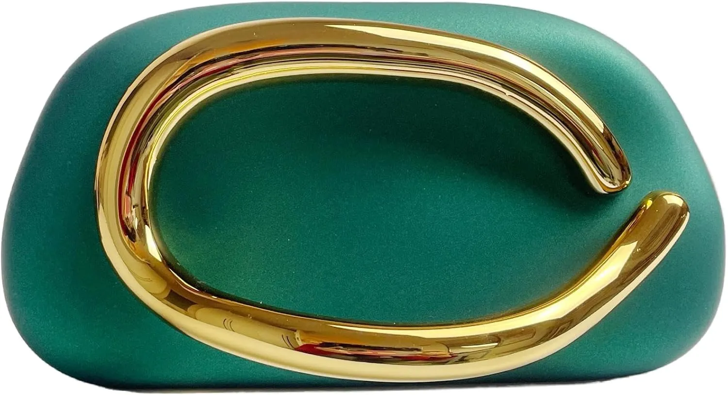 Elegant Evening Clutch Purse For Women, Metal Frame Design, Burgundy with Gold Accent, Vintage Style