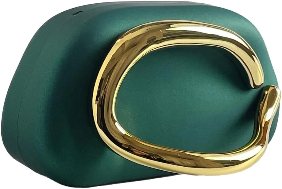 Elegant Evening Clutch Purse For Women, Metal Frame Design, Burgundy with Gold Accent, Vintage Style