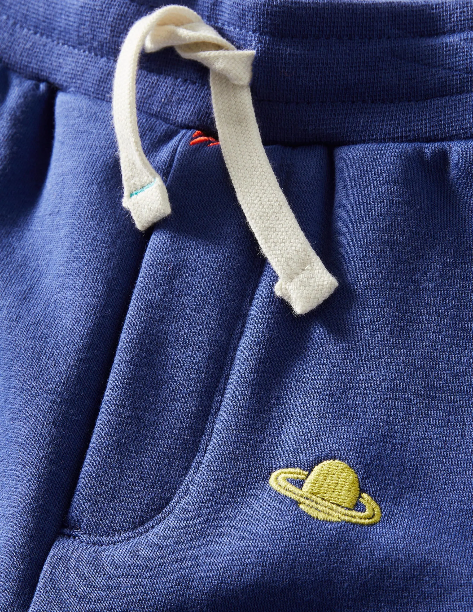 Embroidered Space Jogger-Indigo Space