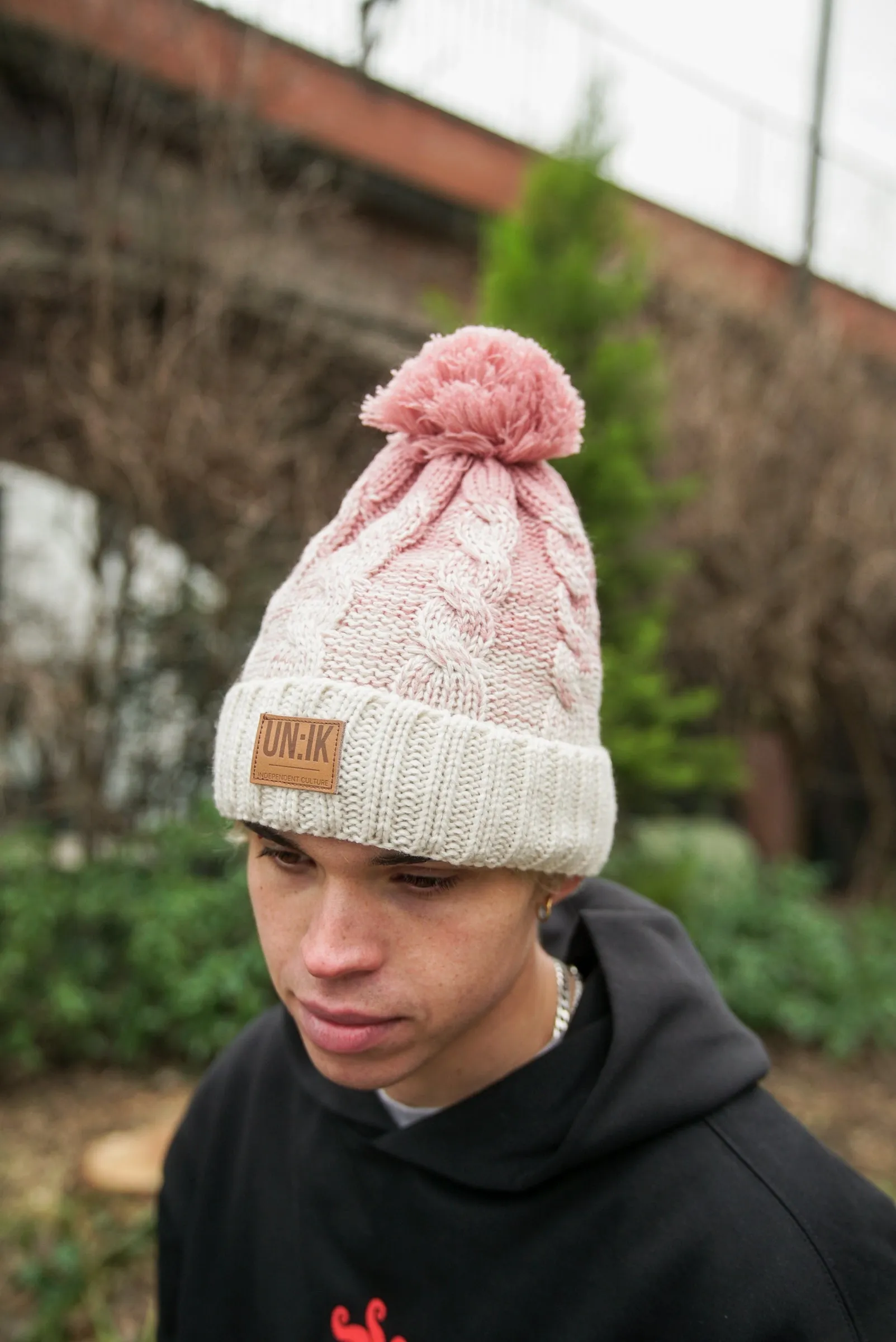 Essentials Winter Cable Bobble Hat Beanies