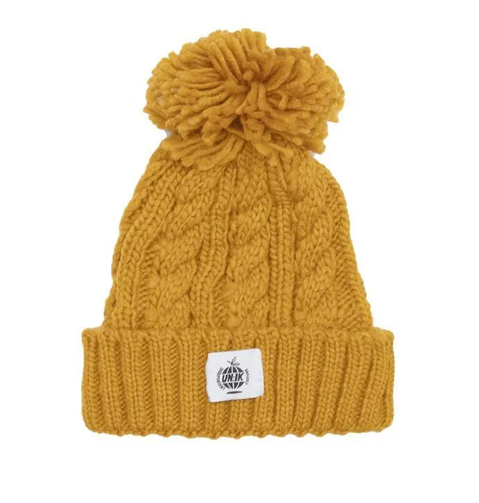 Essentials Winter Cable Bobble Hat Beanies