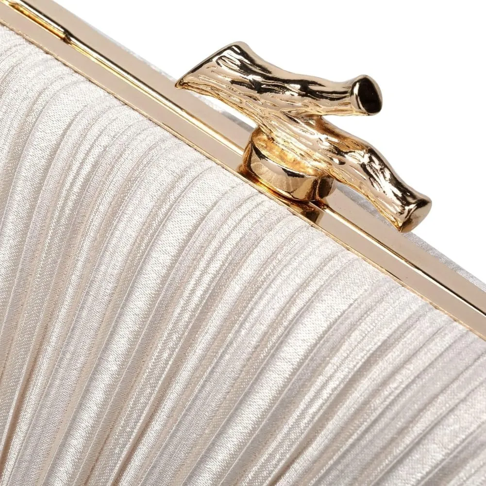 Evening Clutch Purses for Women Satin Evening Handbags Crossbody Clutch Purse Trendy Formal Wedding Party Prom Clutch