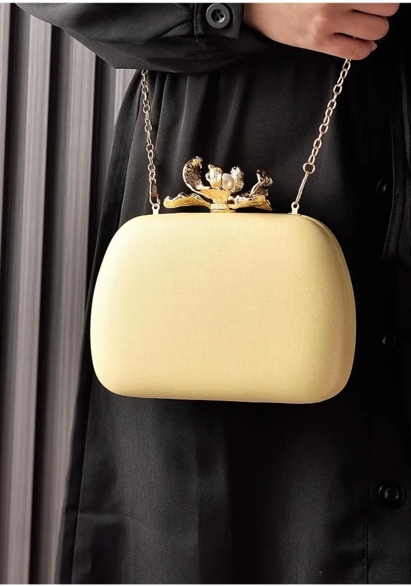 Evening Clutch Purses Women Flower Evening Handbags Crossbody Clutch Purse Trendy Shoulder Bag Wedding Party Prom
