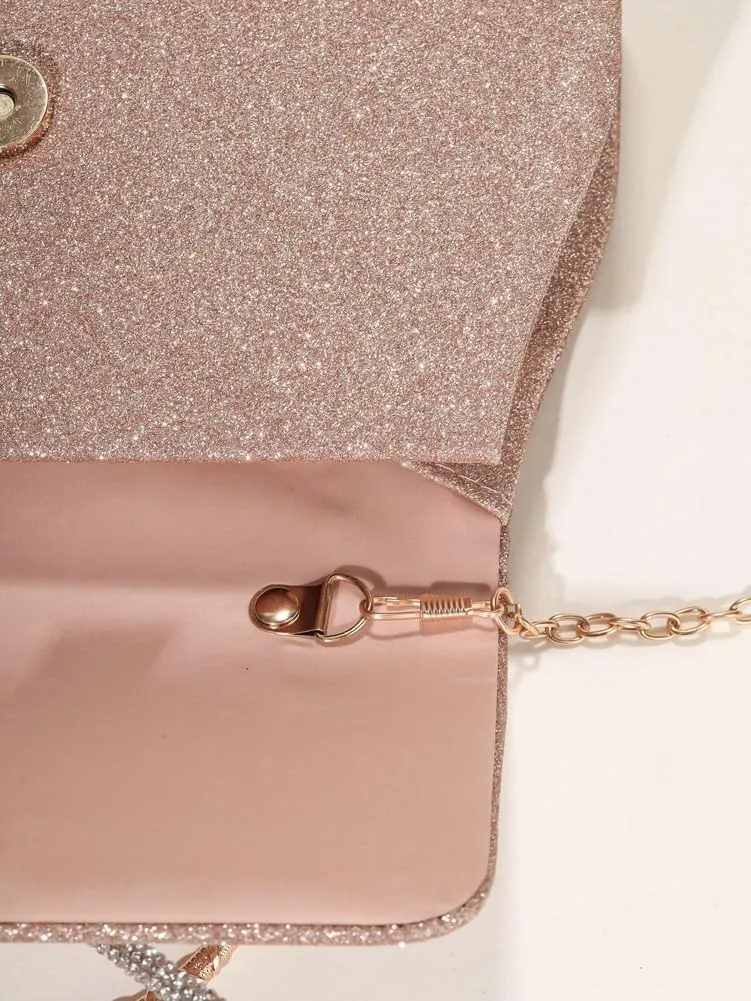 Evening Clutch Purses Women Sparkly Bow Evening Handbags Crossbody Clutch Purse Shoulder Bag Wedding Party Prom