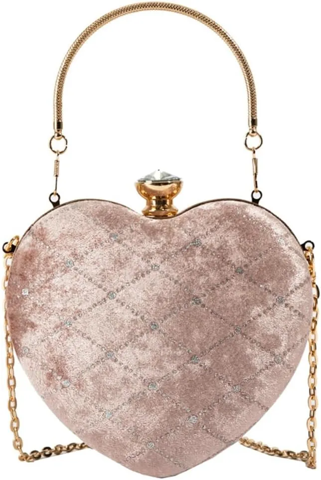 Evening Clutch Purses Women Sparkly Love Evening Handbags Crossbody Clutch Purse Trendy Shoulder Bag Wedding Prom Party