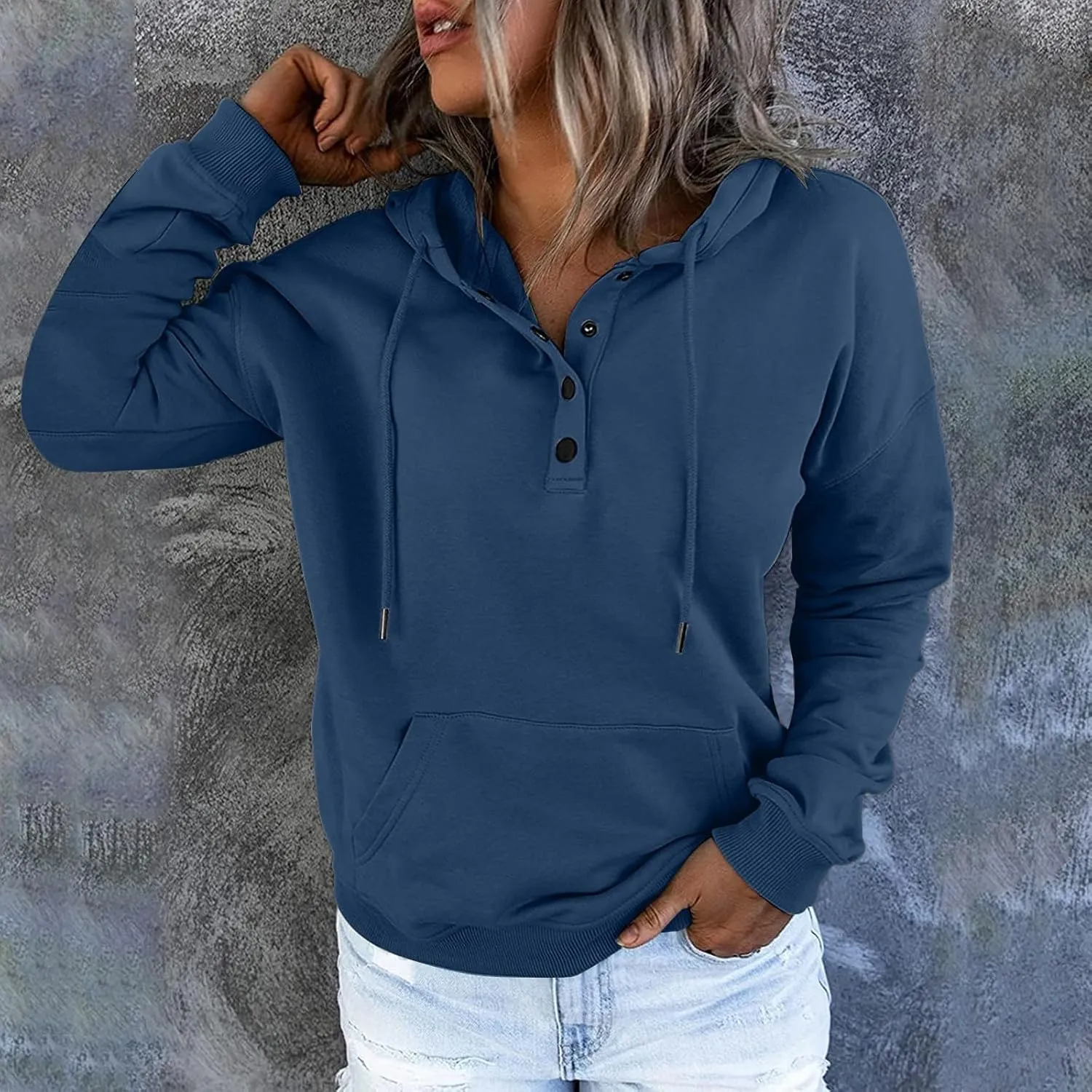 Fall clothes for women 2024 Casual Oversized Sweatshirts Cute Drawstring Hoodies Sweaters Long Sleeve Pullover Tops