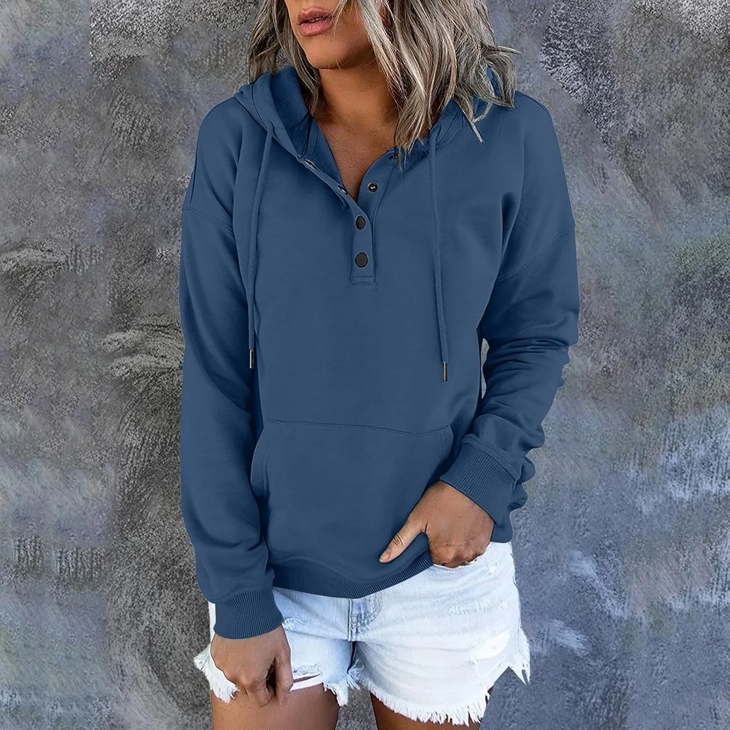 Fall clothes for women 2024 Casual Oversized Sweatshirts Cute Drawstring Hoodies Sweaters Long Sleeve Pullover Tops