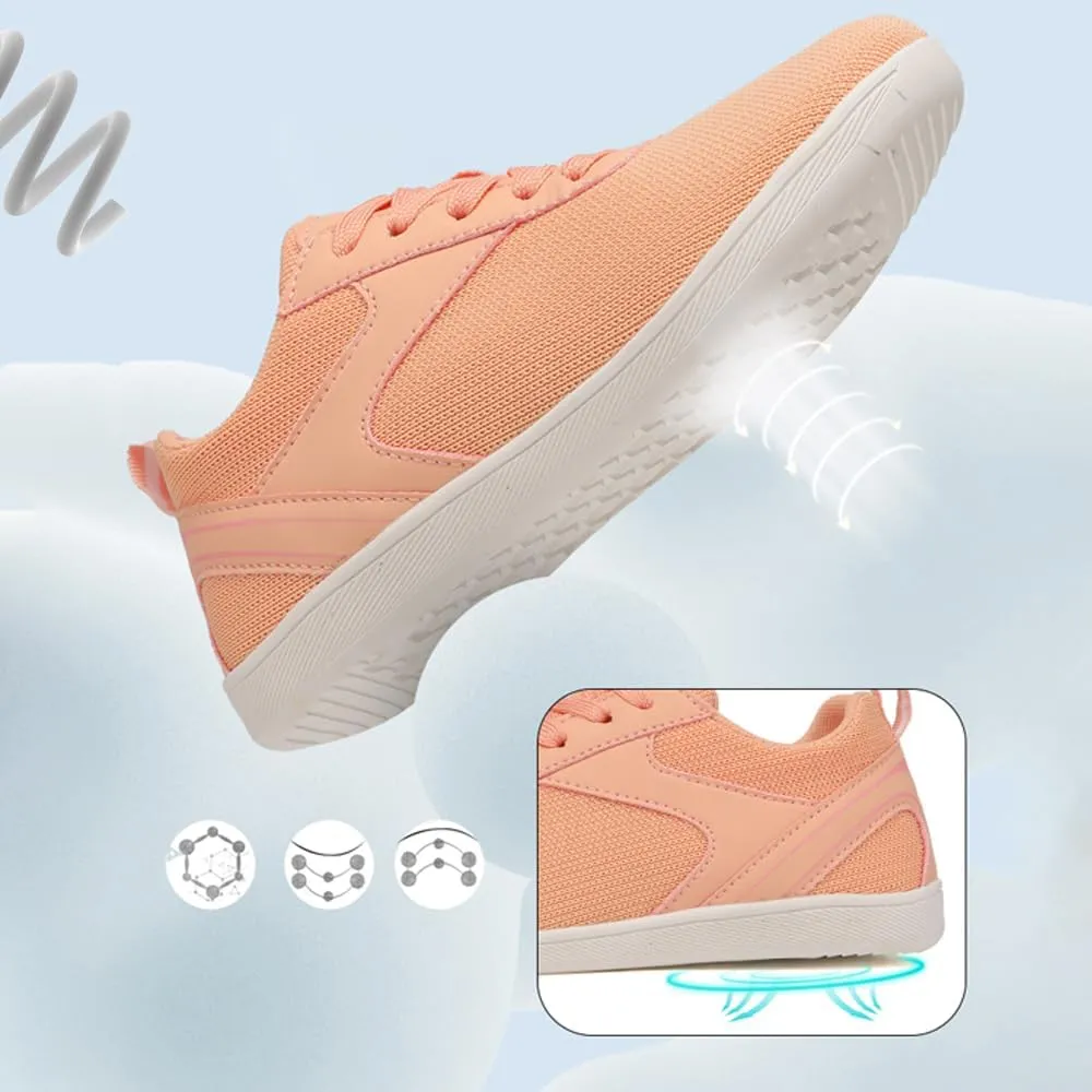 Flat Sneakers for Women Casual Slip On Walking Shoes Tennis Lightweight Gym Sneakers Womens Mens Breathable Mesh Knit Walking Sneaker On Feet All Day