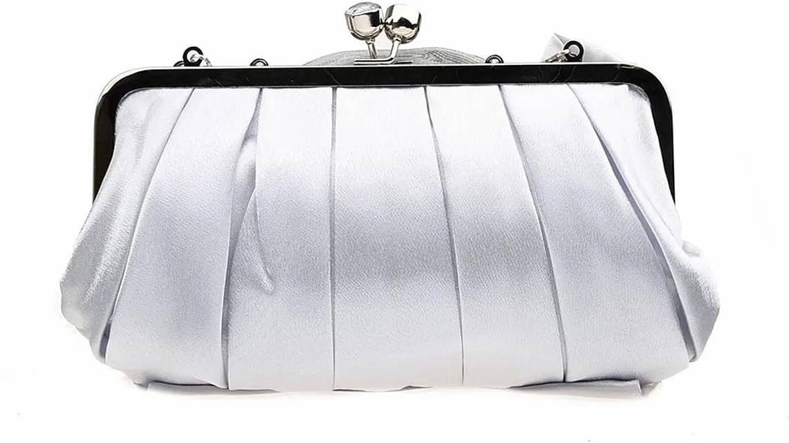 Floral Women's Evening Handbags Satin Clutch Purses for Wedding and Party Prom Handbags, Burgundy