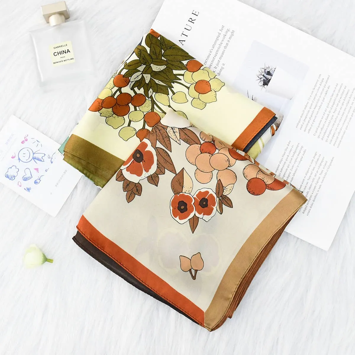 Flower Print Scarve