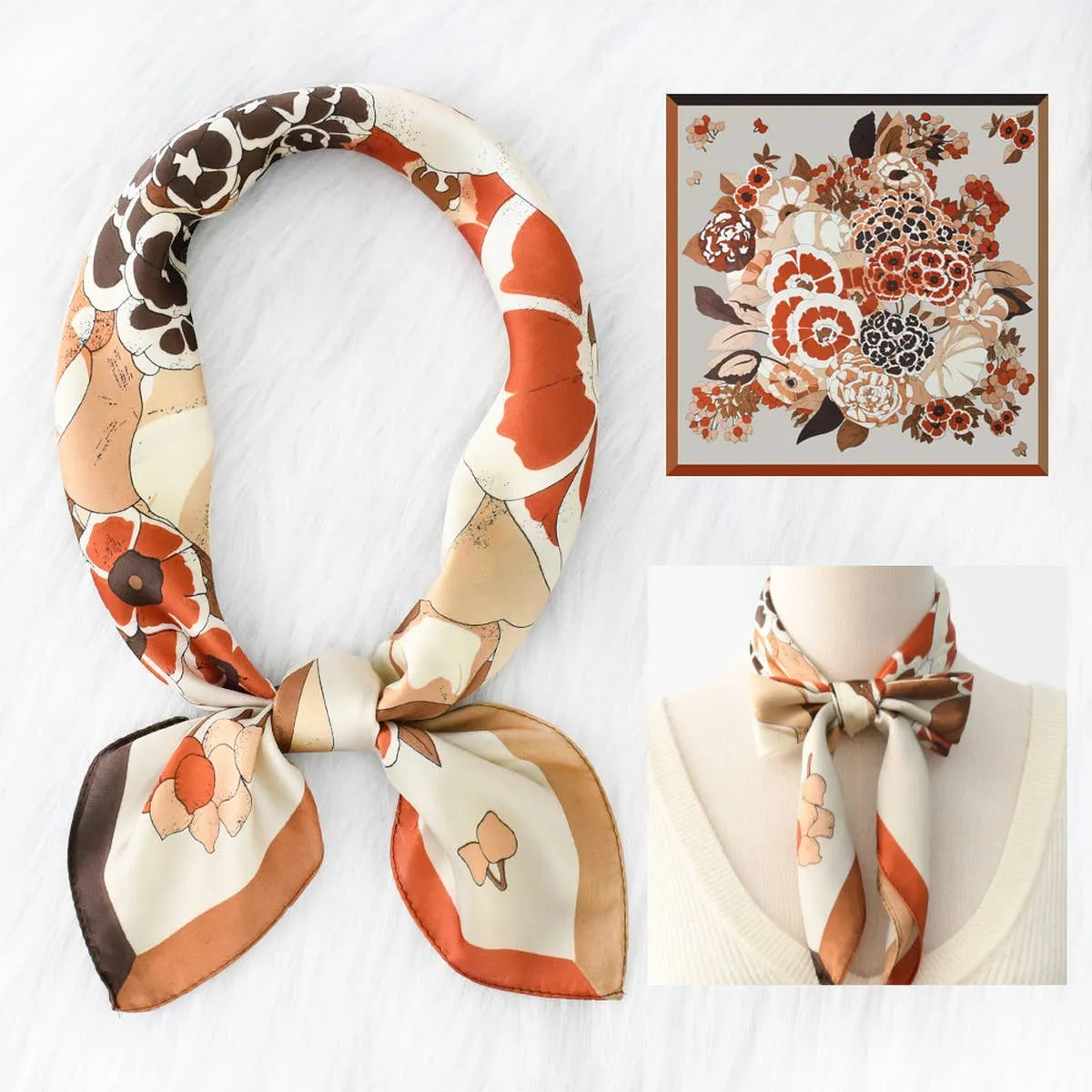 Flower Print Scarve