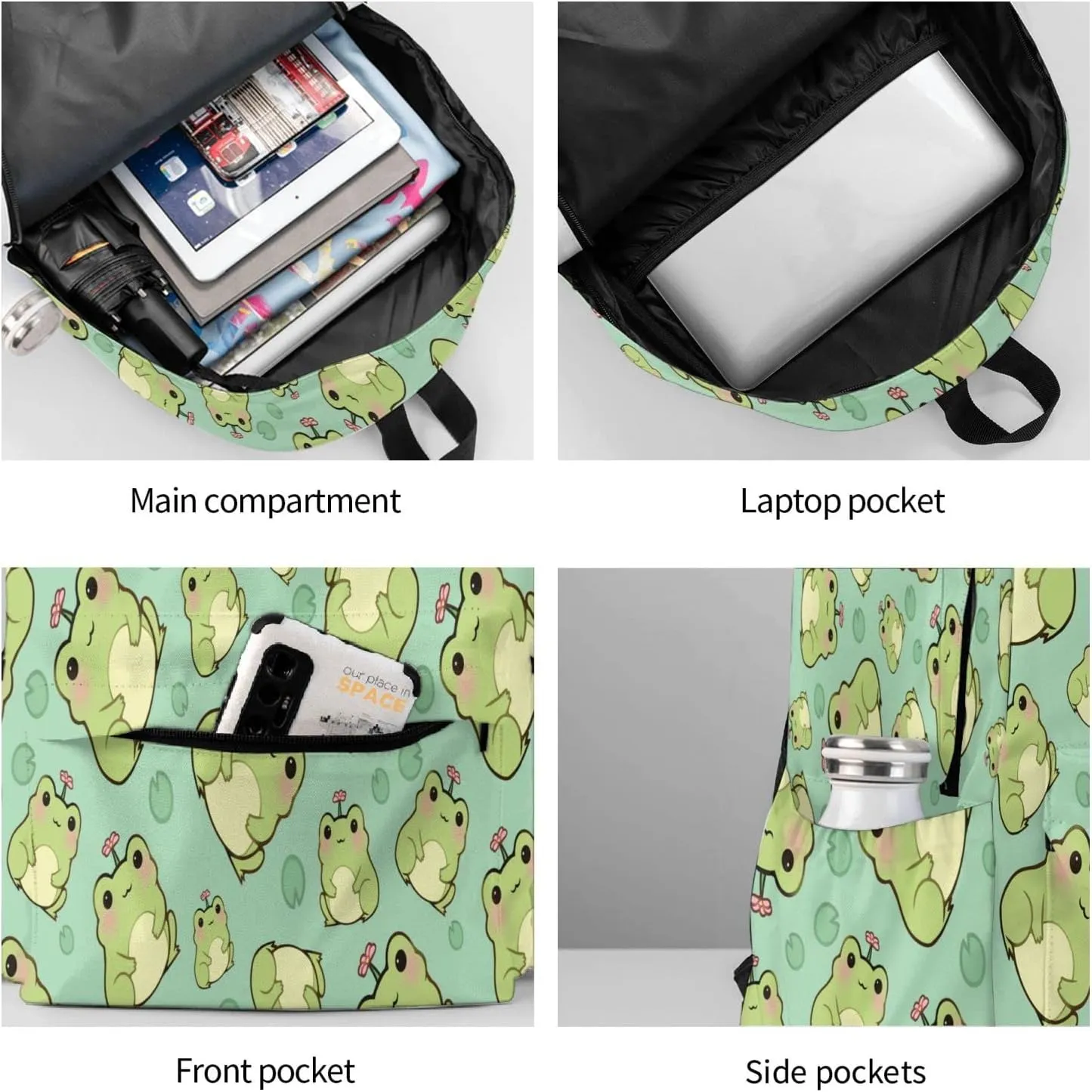 Frog Backpack 16 Inches Lightweight Travel Laptop Backpack