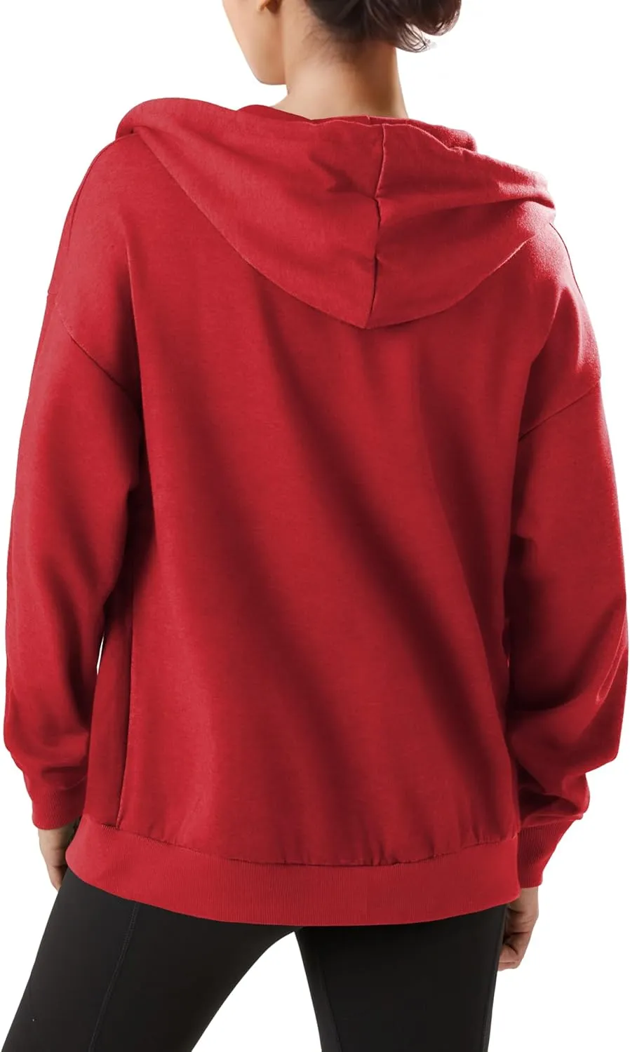 GIVON Women's Oversized Zip Up Hoodie Lightweight Thin Long Sleeve Hooded Sweatshirt with Pockets