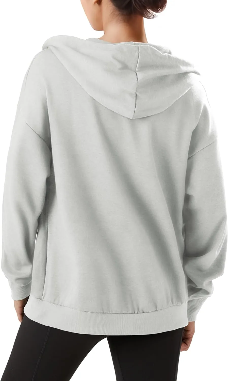 GIVON Women's Oversized Zip Up Hoodie Lightweight Thin Long Sleeve Hooded Sweatshirt with Pockets
