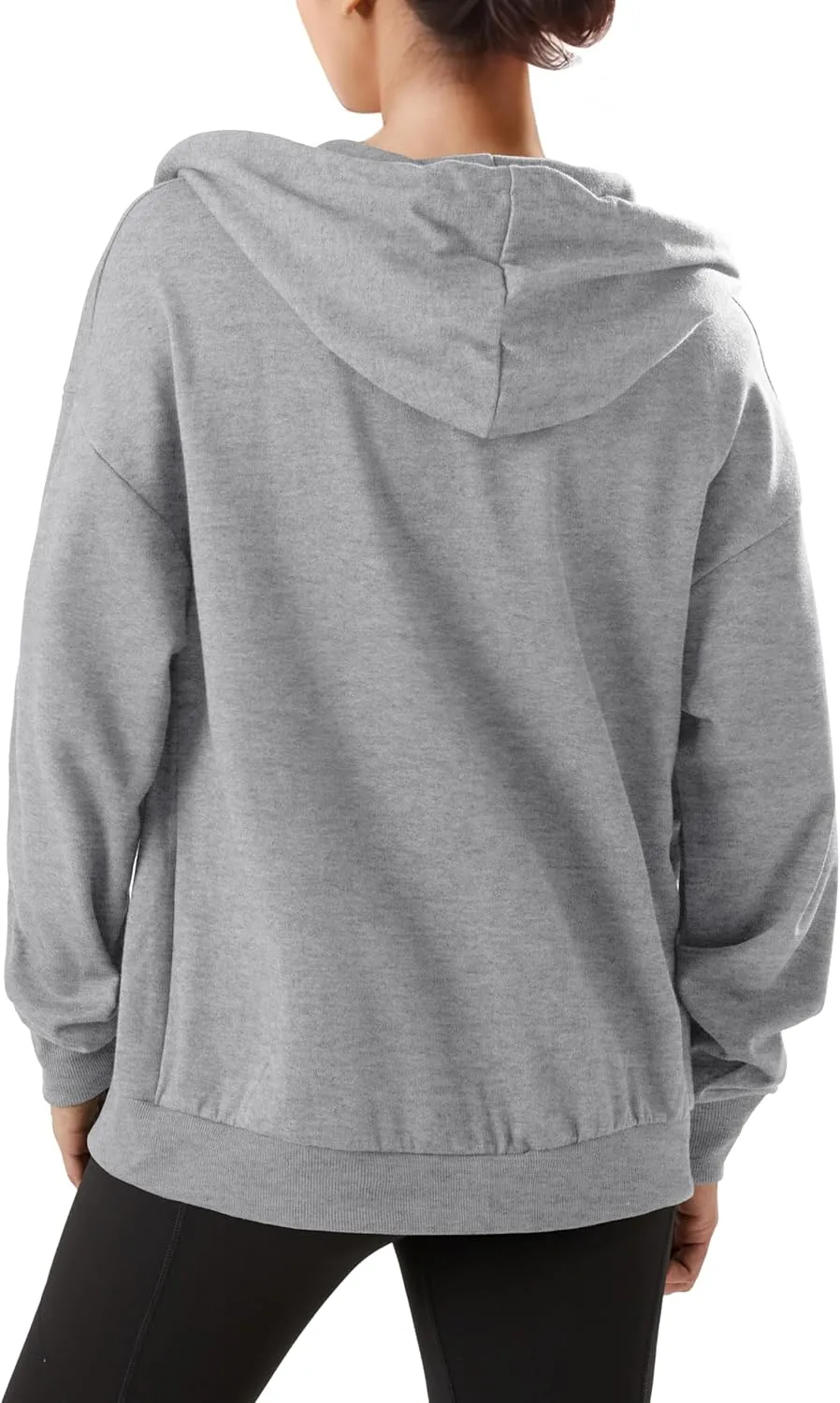 GIVON Women's Oversized Zip Up Hoodie Lightweight Thin Long Sleeve Hooded Sweatshirt with Pockets
