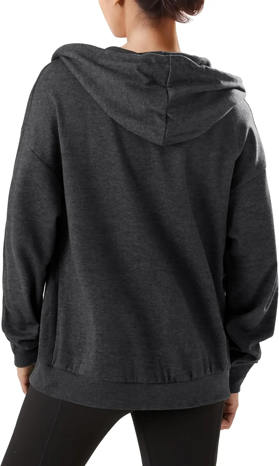 GIVON Women's Oversized Zip Up Hoodie Lightweight Thin Long Sleeve Hooded Sweatshirt with Pockets