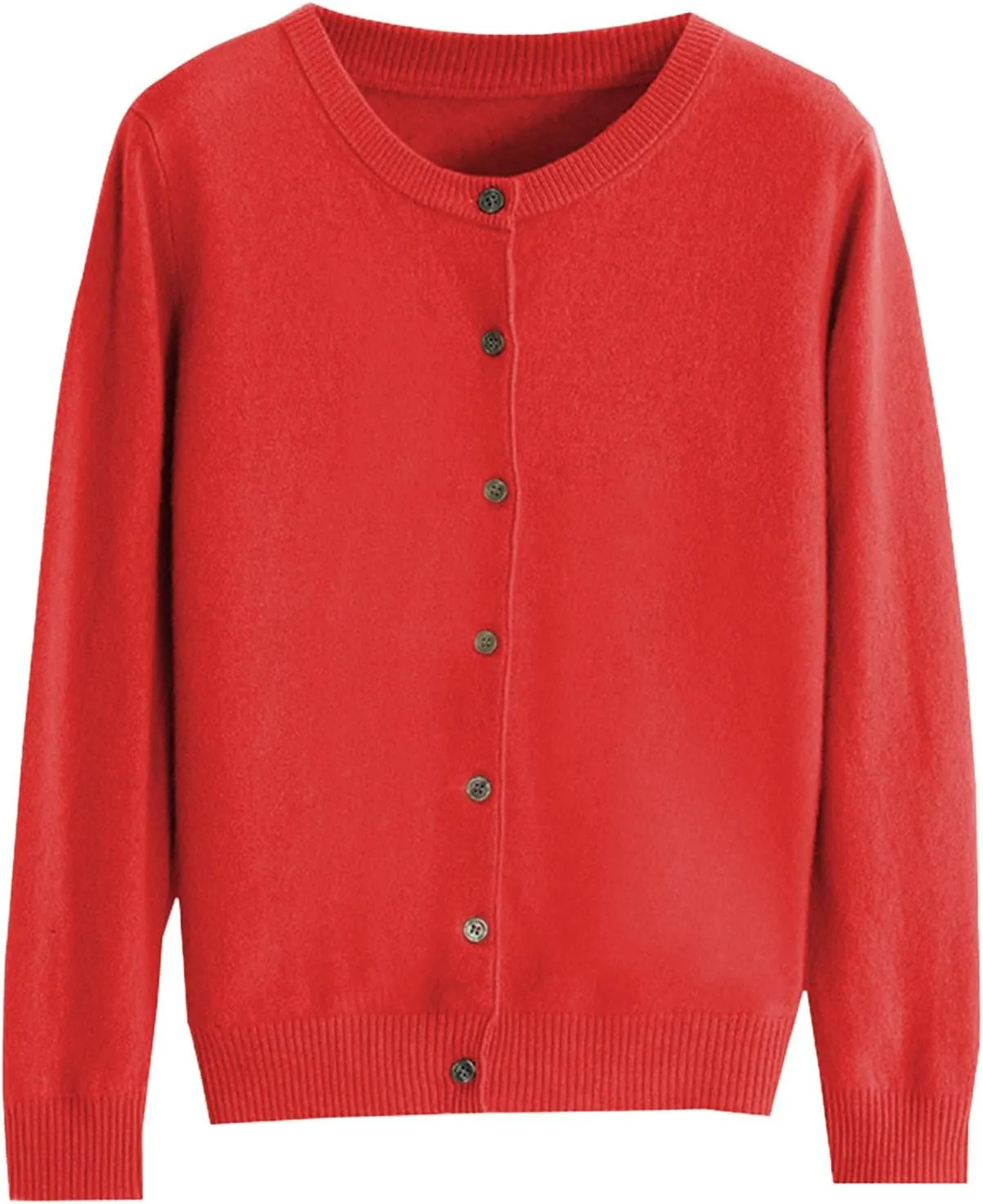 GOKKILRW Womens Button Down Knit Cardigans Coats Fall Long Sleeve Casual Jackets for Petite Women Stretchy Soft Lounge Blouse