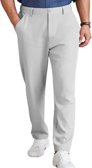 Golf Pants Men Stretch Relaxed Fit Straight Leg Dress Pants Lightweight Business Casual Work Pants with Pockets