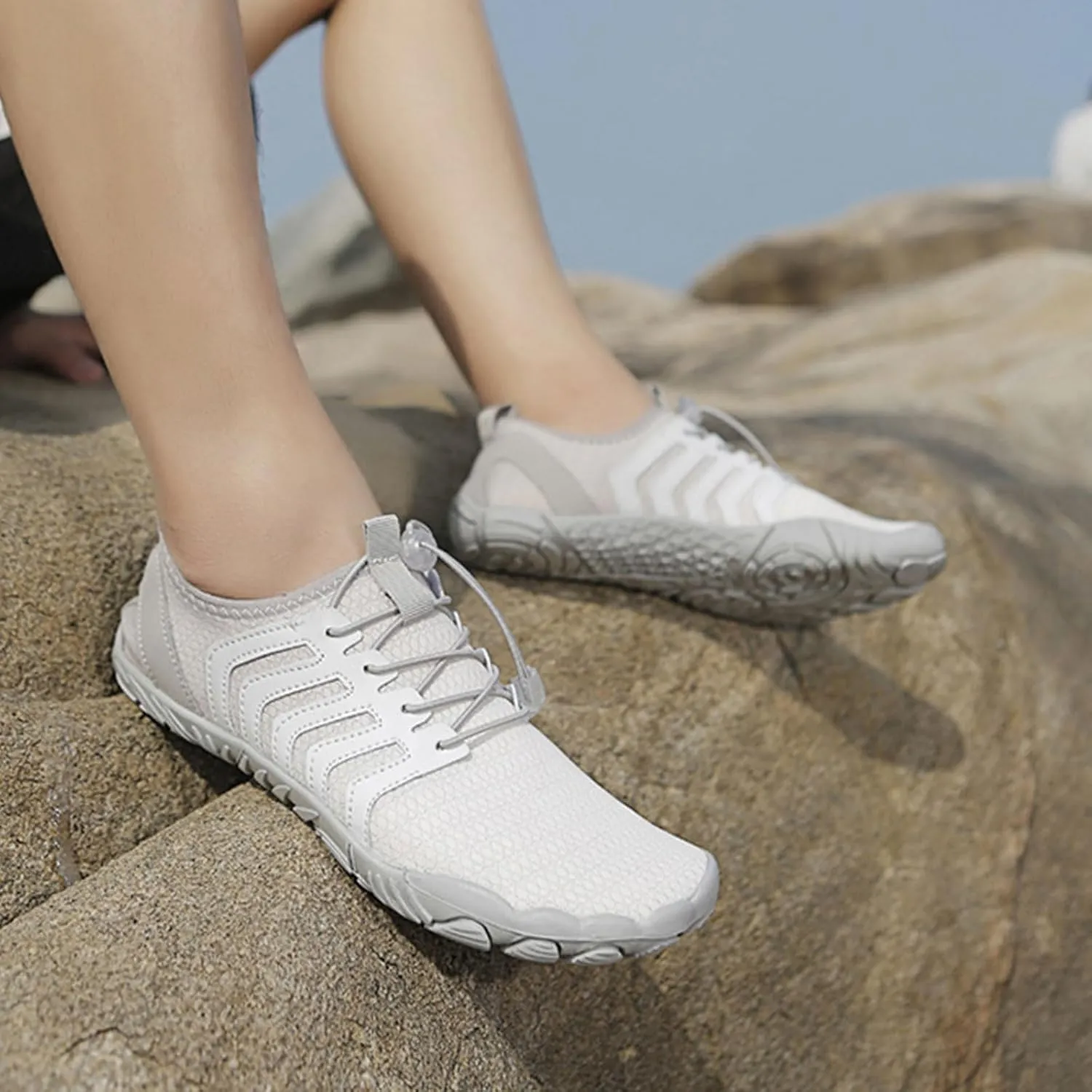 Grounded Footwear for Women Neuropathy Barefoot Shoes Waterproof Walking Shoes Barefoot Footwear Sports, Yoga Exercise, Walking Running Hiking Wide Toe Box Zero Drop Shoe Lightweight Breathable Casual