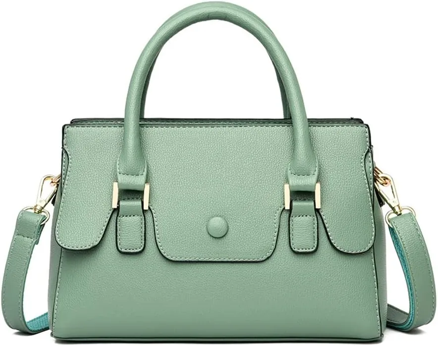 Handbags for Women Top Handle Handbag Leather Satchel Medium Tote Bags Shoulder Bag Crossbody Bag Ladies Purses
