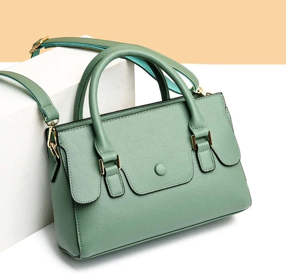 Handbags for Women Top Handle Handbag Leather Satchel Medium Tote Bags Shoulder Bag Crossbody Bag Ladies Purses