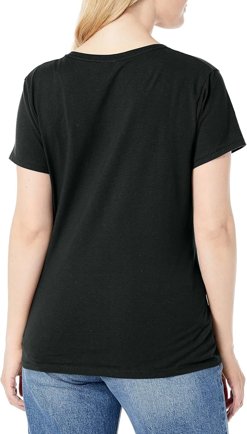 Hanes Perfect-T V-Neck T-Shirt, Cotton Short Sleeve Tee for Women, 1 or 2 Pack