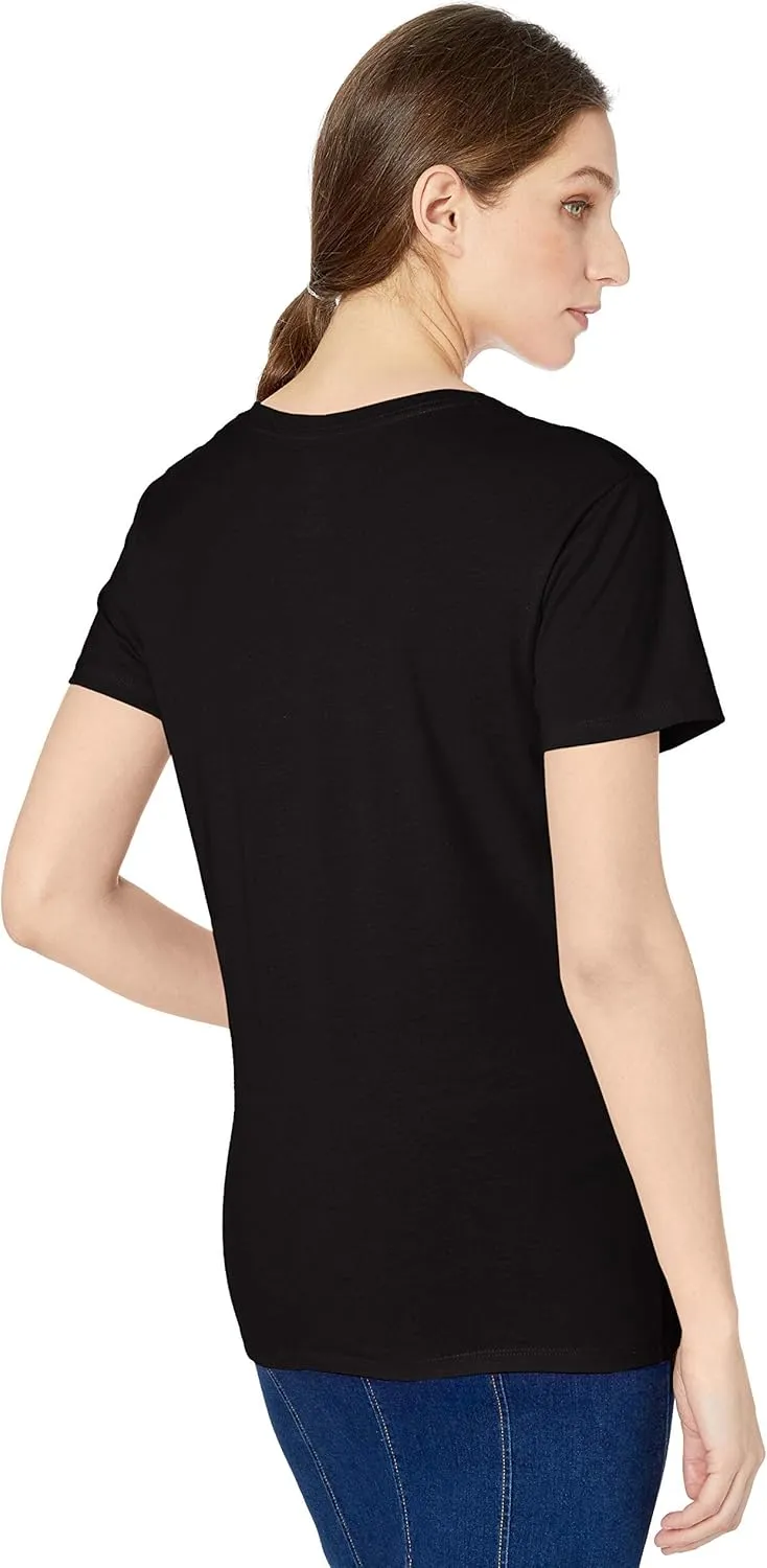 Hanes Perfect-T V-Neck T-Shirt, Cotton Short Sleeve Tee for Women, 1 or 2 Pack