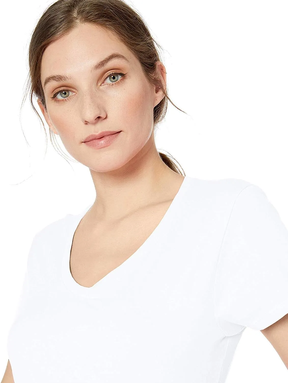 Hanes Womens Perfect-T Short Sleeve V-Neck T-Shirt