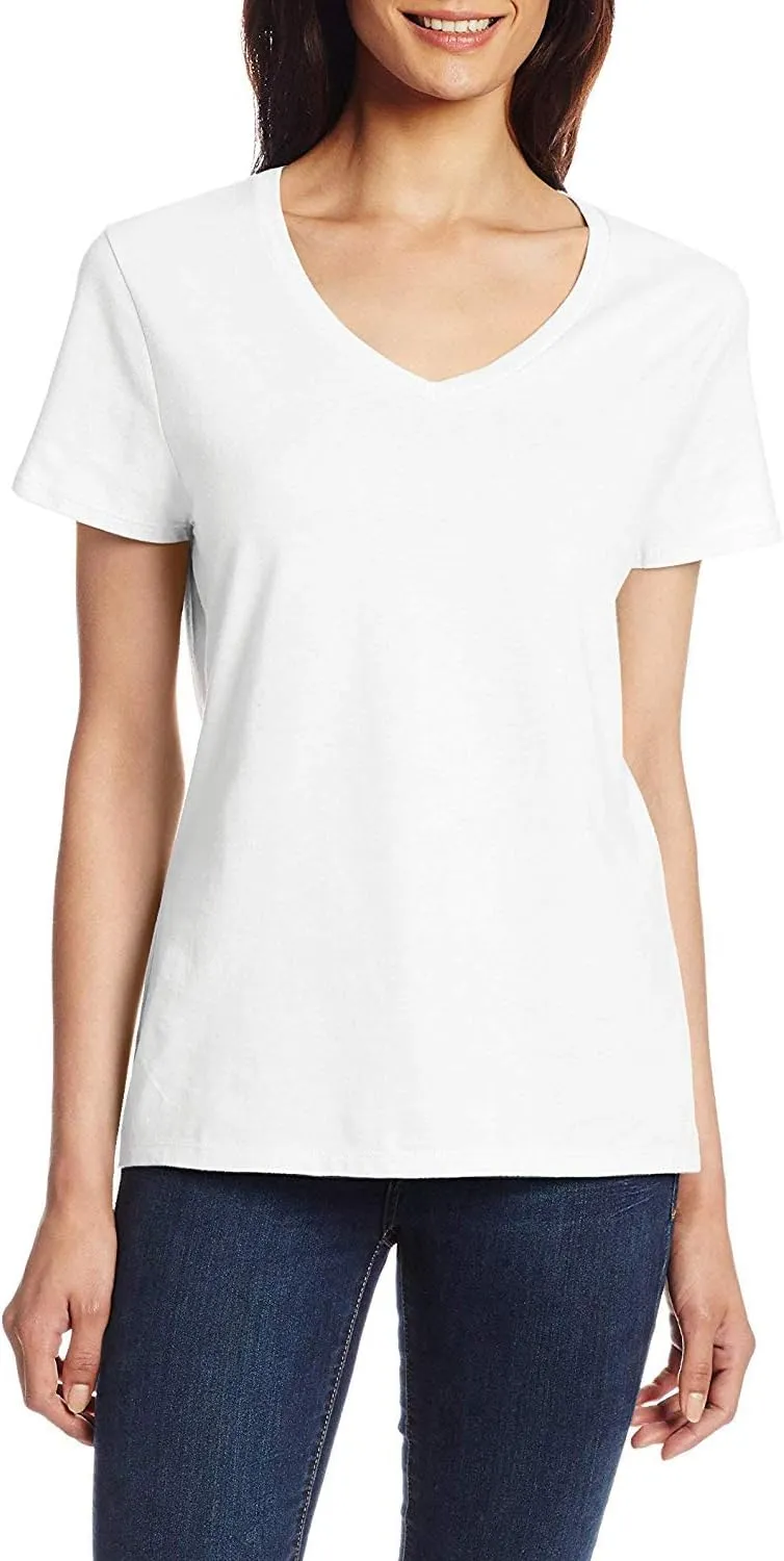 Hanes Womens Perfect-T Short Sleeve V-Neck T-Shirt