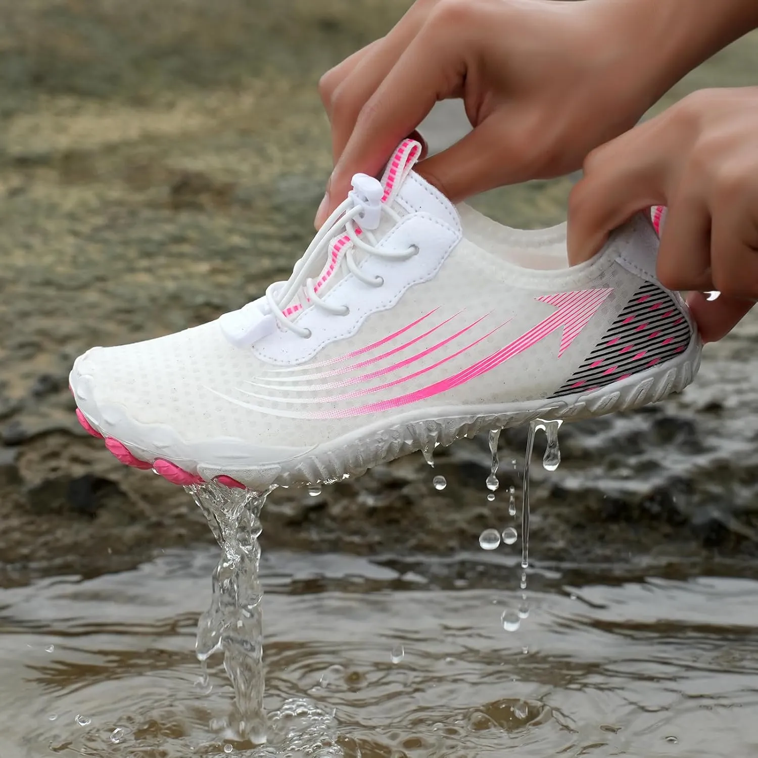 Hike Barefoot Shoes Women Water Shoe Trail Running Shoe Slip-On Soft Beach Breathable Hiking Outdoor Shoes Unisex