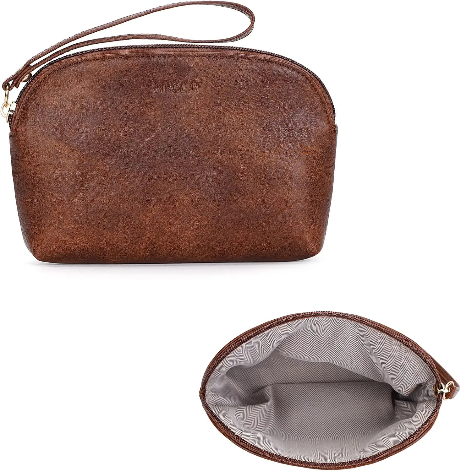 HKCLUF Crossbody Bag Purse for Women 2PCS/Set Leather Hobo Handbag Wallet Set With 2Adjustable Guitar Strap Shoulder Bag